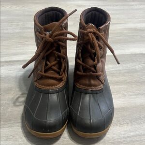 Sperry Kids Brown and Black Rain & Snow Boots